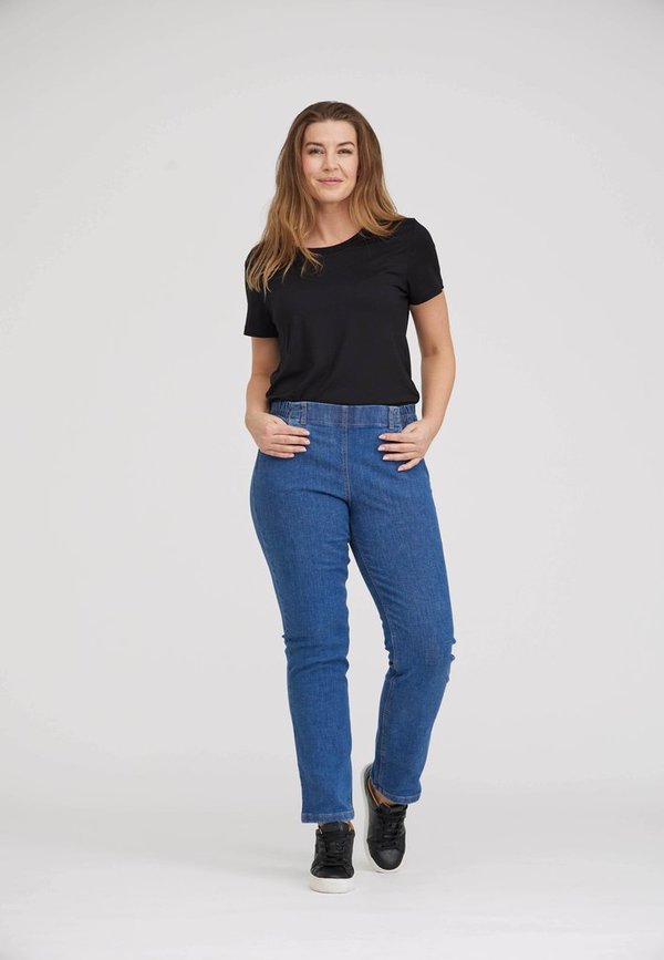 LauRie Hose Violet 100809 ML, Jeans-Stretch-Qualität - Relaxed